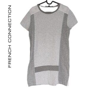 French Connection Grey Short Sleeve Mini Dress